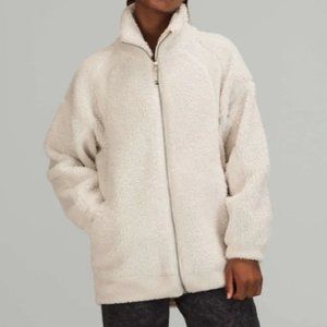 Lululemon long textured fleece jacket
